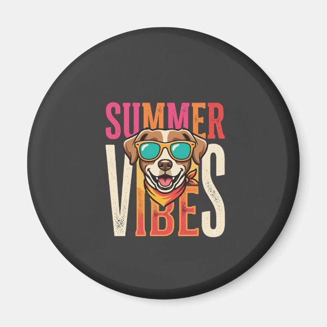 Aimant Lunettes de soleil pour chien Summer Vibes (Devant)
