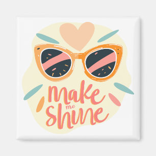 Aimant Lunettes de soleil rétro mignonnes Citation Make M