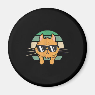 Aimant Lunettes de soleil vintage Amoureux des chats oran