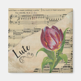 Aimant Lute Elegant Tulip Partition Vintage