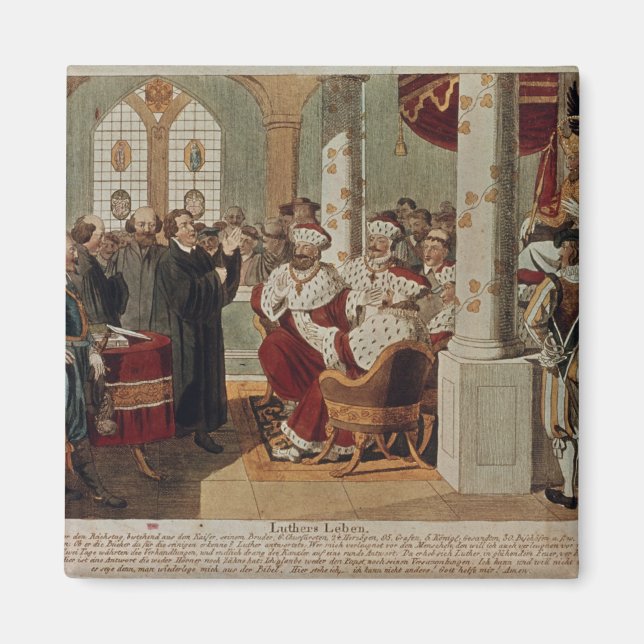 Aimant Luther à la Diète des vers (Devant)