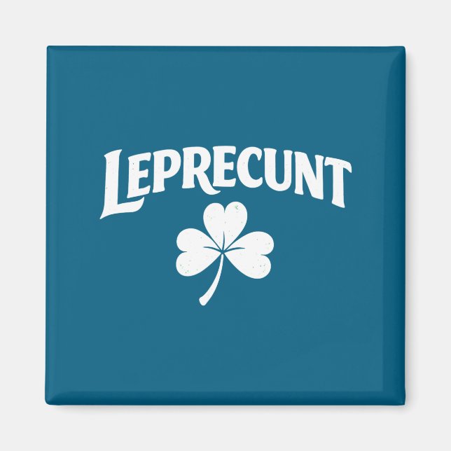 Aimant Lutin irlandais St Patrick drôle shamrock (Devant)
