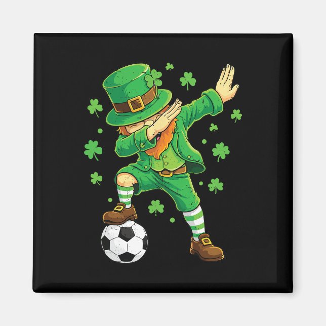 Aimant Lutin qui fait le dab Funny Irish Boy St Patricks  (Devant)