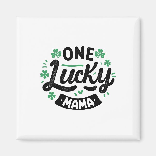 Aimant Lutins Saint Paddy Trèfle Irlandais Bysebyll  (Devant)