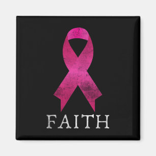 Aimant Lutte Rosée Du Ruban Du Cancer Du Sein Faith Heal