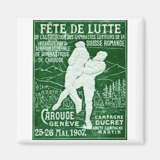 Aimant Lutte suisse 1907 (Devant)