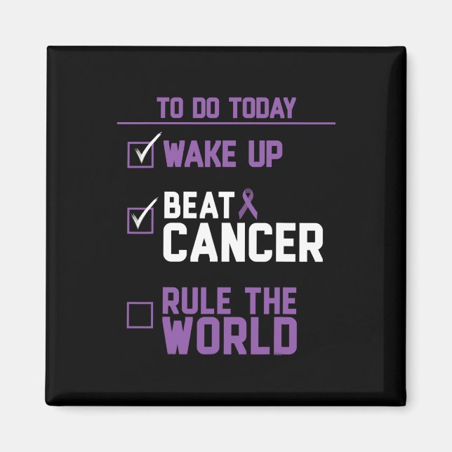 Aimant Lutter contre le cancer dans le monde (Devant)