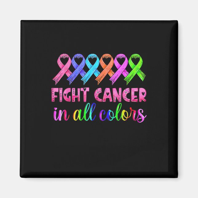 Aimant Lutter contre le cancer dans toutes les couleurs S (Devant)