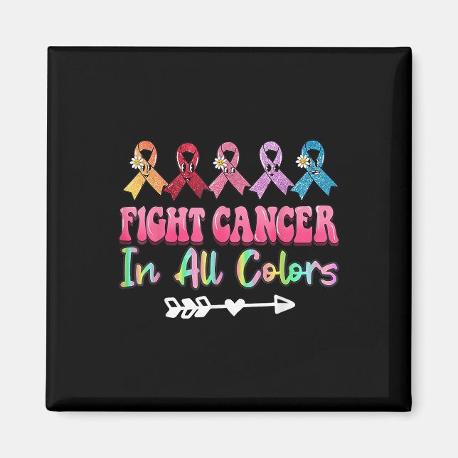 Aimant Lutter contre le cancer dans toutes les couleurs S (Devant)