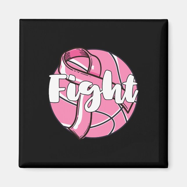 Aimant Lutter Contre le cancer du sein Joueur de basket-b (Devant)