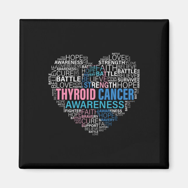 Aimant Lutter contre le cancer Soutenir l'espoir Un guerr (Devant)