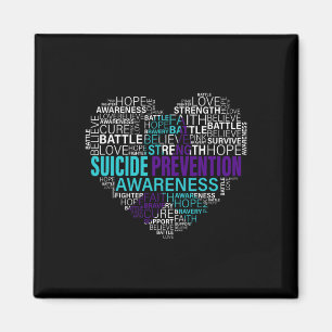 Aimant Lutter contre le suicide Lutter contre l'espoir Un