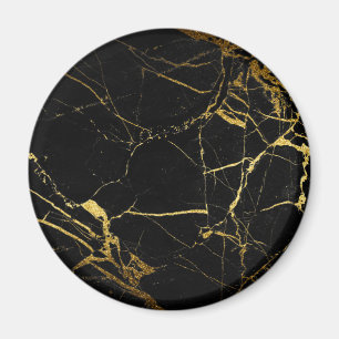Aimant Luxe Black and Gold Marble