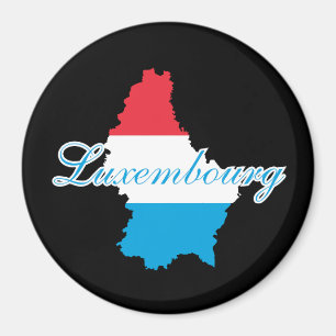 Aimant Luxembourg luxembourgeois moderne Drapeau Carte So
