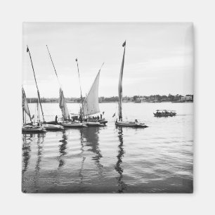 Aimant Luxor Egypt, Feluccas sur le Nil