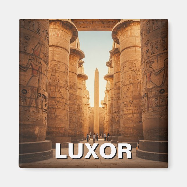 Aimant Luxor Egypt Karnak Temple Voyage (Devant)