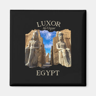Aimant Luxor Egypte Souvenir Famille Croisière sur le Nil