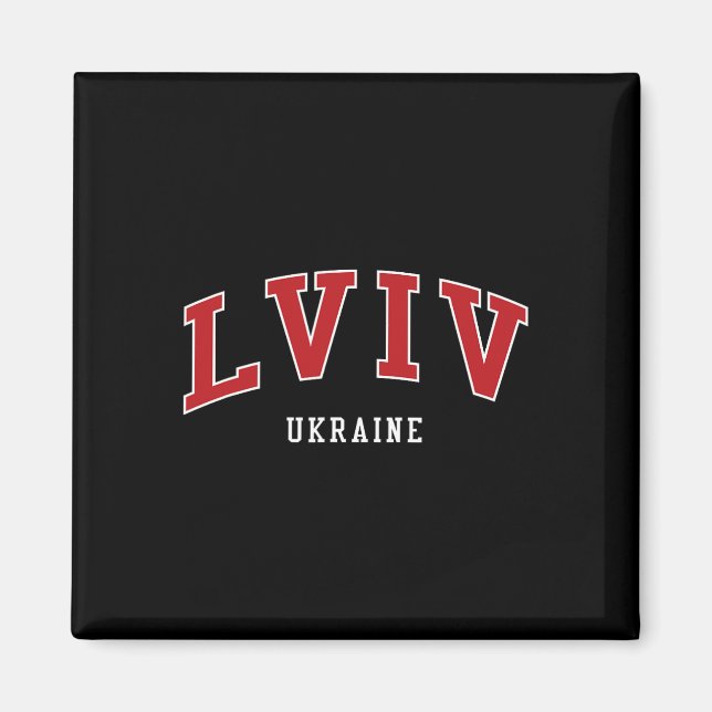Aimant Lviv Ukraine Collège Style Universitaire  (Devant)