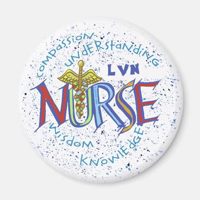 Aimant LVN Nurse Motto (Devant)