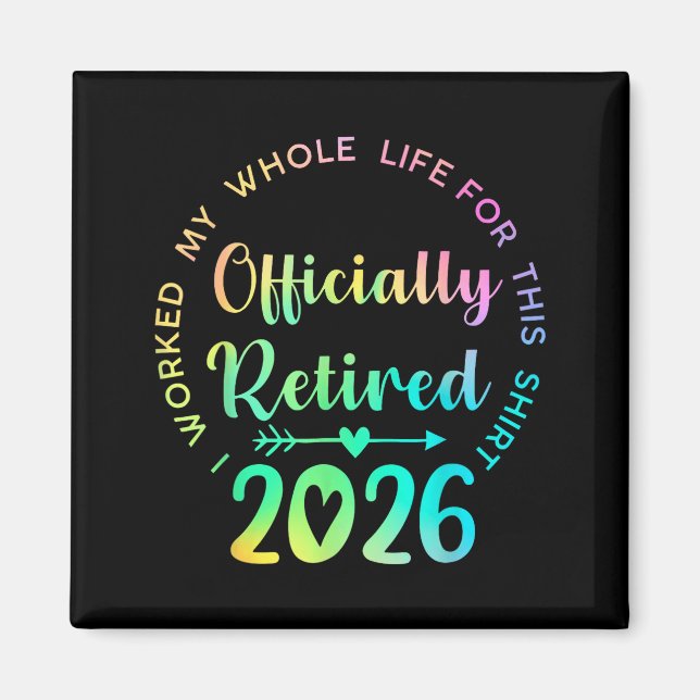 Aimant Ly Retired 2026 Funny Retirement For Women  (Devant)