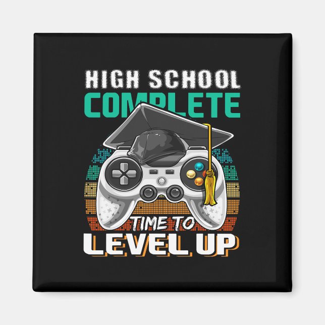 Aimant Lycée Complet Vidéo Jeu Diplôme Supérieur (Devant)