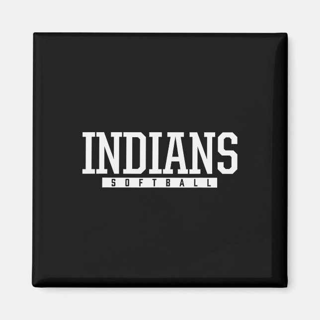 Aimant Lycée Softll Indians Ldwin  (Devant)