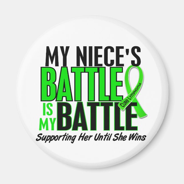 Aimant Lymphoma Ma bataille Trop 1 Nièce (Devant)