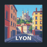 Aimant Lyon France Basilique Voyage Abstrait<br><div class="desc">Lyon, France, est une ville riche en histoire, gastronomie et culture, ce qui en fait l'une des destinations les plus captivantes d'Europe. Située au confluent du Rhône et de la Saône, Lyon est la troisième ville de France et un site classé au patrimoine mondial de l'UNESCO, réputé pour son architecture...</div>