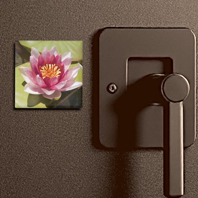Aimant Lys d'eau rose (2" water lily magnet)