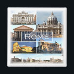 Aimant LZO002 ROME, Latium, Italie, Réfrigérateur<br><div class="desc">Vous trouverez ici le souvenir de vos vacances. Cette catégorie contient des magnets de nombreux endroits en Italie, (LZO002 ROME, Lazio, Italie, magnet). Étonnez vos amis et votre famille avec des souvenirs uniques de votre beau voyage. Essayez-nous. #LeoPepeDesign - basilique saint-pierre, forum romain, monument à Victor-Emmanuel II Vittoriano, europe italie...</div>