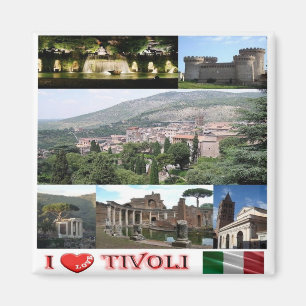 Aimant LZO037 TIVOLI I Love, Latium, Italie, Frigo