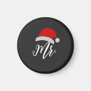Aimant M. et Mme Santa Hat Design Magnet, M. et Mme.