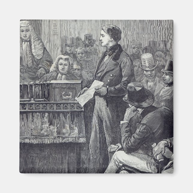 Aimant M. Gladstone prononce son discours principal (Devant)