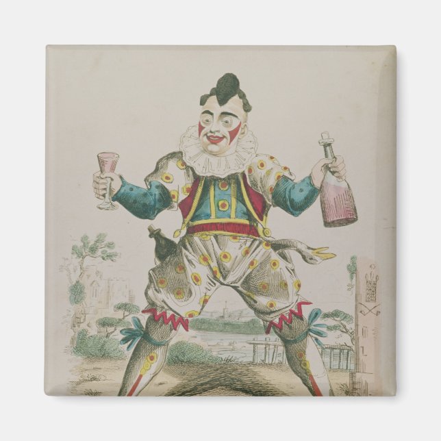 Aimant M. Grimaldi en clown (Devant)