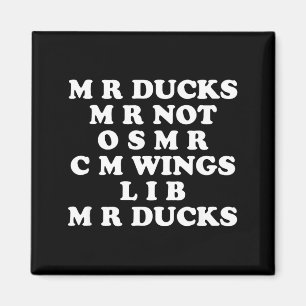 Aimant M M R Canards T, Amoureux de canards drôles, Citat