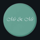 Aimant M. & M. Typographie<br><div class="desc">Partagez avec amour votre bonheur conjugal</div>