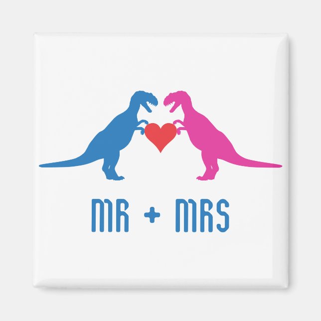 Aimant M.+Mme - Love Dinosaures (Devant)