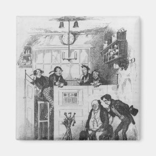 Aimant M. Pickwick et Sam dans le bureau du procureur