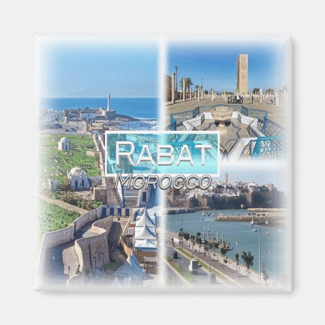 Aimant MA0033 Afrique, Maroc, Rabat, réfrigérateur (Devant)