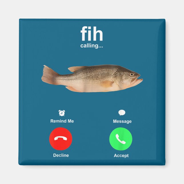 Aimant Ma chemise Fih Appel Rappel Message Décliner (Devant)