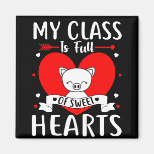 Aimant Ma Classe Est Pleine De Coeurs Sucrés Valentine