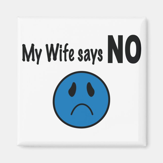 Aimant Ma femme dit NON (Devant)