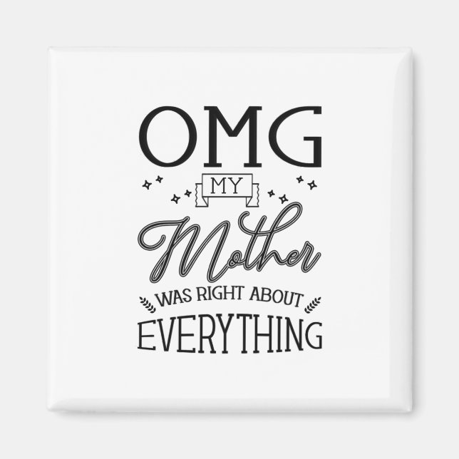 Aimant Ma mère a raison sur tout (Devant)