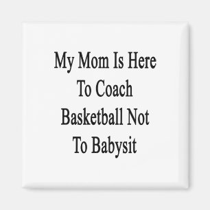 Aimant Ma Mère Est Là Pour Entrainer Le Basket-Ball Pour