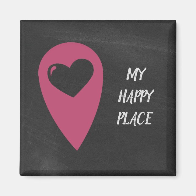 Aimant Ma place heureuse (Devant)