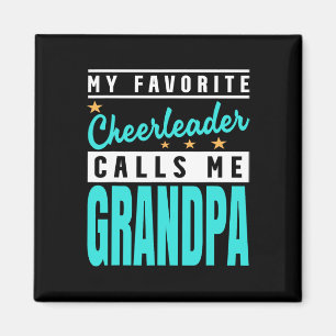 Aimant Ma pom-pom girl préférée m'appelle Grand-père