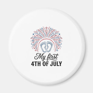 Aimant Ma première chemise de bébé pour le 4 juillet avec