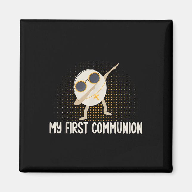 Aimant Ma première communion Dabbing Wafer 1ère communion (Devant)
