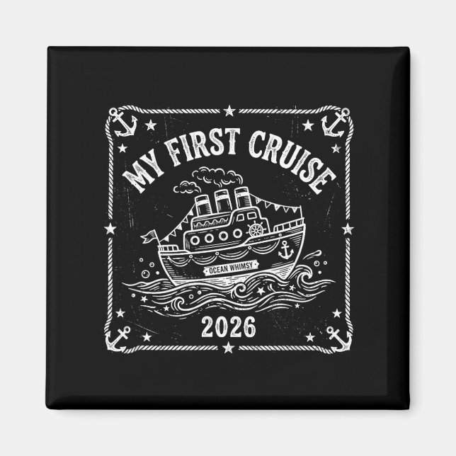 Aimant Ma première croisière 2026  (Devant)