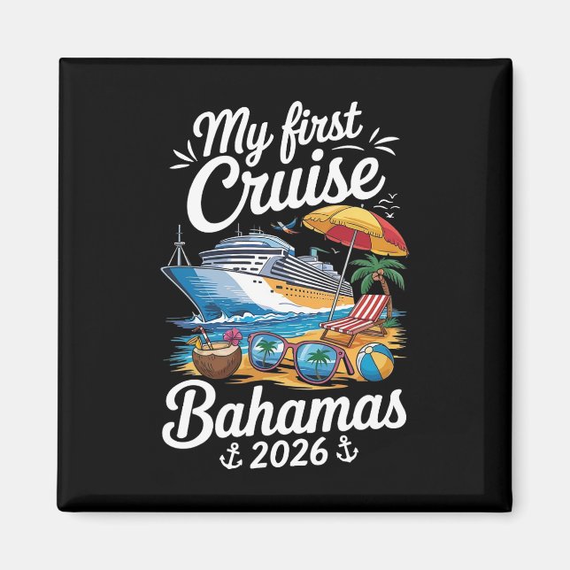 Aimant Ma première croisière Hamas 2026 voyage de vacance (Devant)